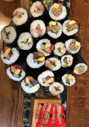 節分に作った恵方巻き4種-レシピのメイン写真