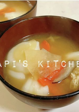 ★米粉でグルテンフリーなすいとん汁★-レシピのメイン写真