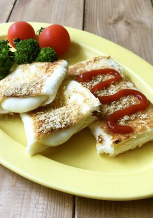 簡単♪韓国チーズハットグ風ホットサンド-レシピのメイン写真