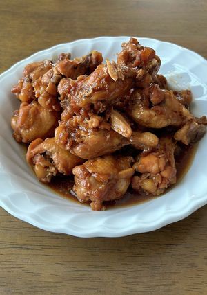放ったらかしでOK！手羽元の黒酢煮-レシピのメイン写真