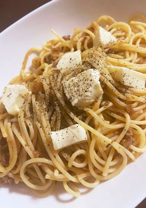 あっさりミートソースパスタ-レシピのメイン写真
