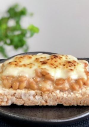 納豆チーズの玄米トースト-レシピのメイン写真