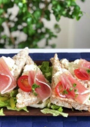 生ハムのカナッペ（玄米仕様）　-レシピのメイン写真