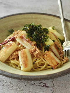 【ツナ缶で作る】和風焼き葱パスタ-レシピのメイン写真