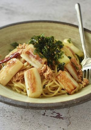 【ツナ缶で作る】和風焼き葱パスタ-レシピのメイン写真