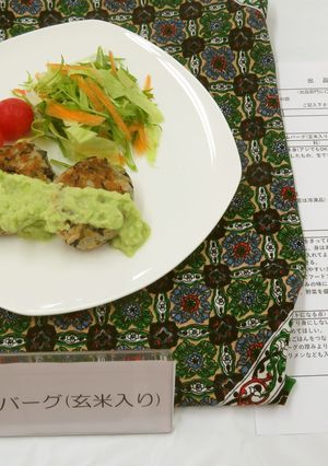 カムカムバーグ(玄米入り）-レシピのメイン写真