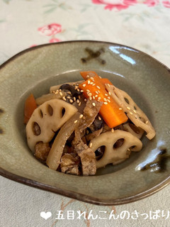 五目れんこんのさっぱり煮♪-レシピのメイン写真