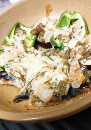 塩サバと若ごぼうのマヨチーズ焼き-レシピのメイン写真