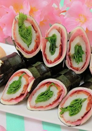 市松模様海苔でちくわ巻-レシピのメイン写真