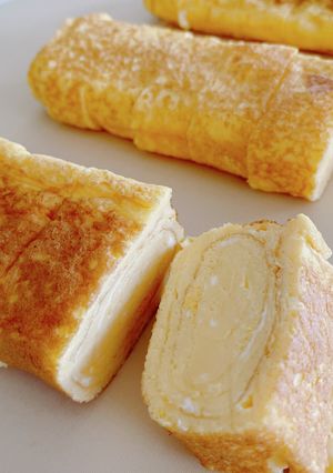 簡単♡お弁当の甘くない♡たまご焼き-レシピのメイン写真
