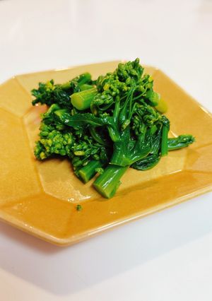 鶏がらがアクセント　菜の花のからし和え-レシピのメイン写真