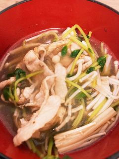 豆苗春雨スープ-レシピのメイン写真
