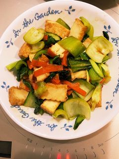 青梗菜と厚揚げのオイスターソース炒め-レシピのメイン写真