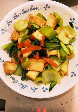 青梗菜と厚揚げのオイスターソース炒め-レシピのメイン写真