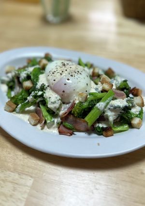 菜の花とベーコンのシーザーサラダ-レシピのメイン写真
