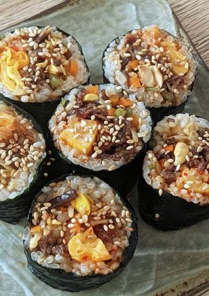 市販ナムルで簡単キンパ♡-レシピのメイン写真