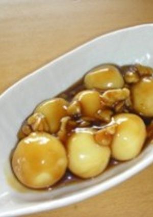 お豆腐のみたらし団子　くるみあん-レシピのメイン写真