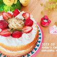 やわらか卵のシフォンケーキで苺のケーキ♡