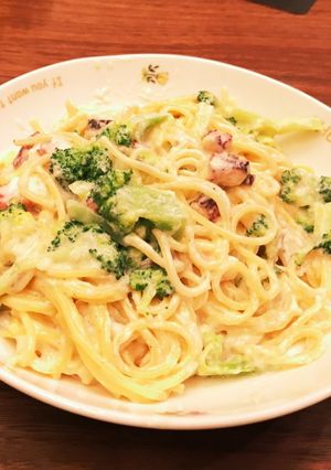 タコとブロッコリーのクリームパスタ-レシピのメイン写真