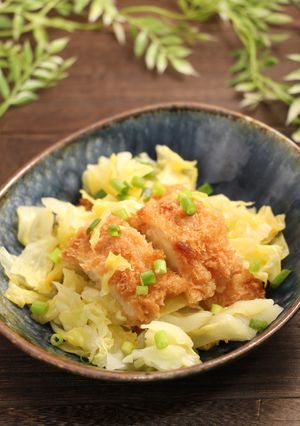 簡単！イカフライとキャベツの白だし煮-レシピのメイン写真
