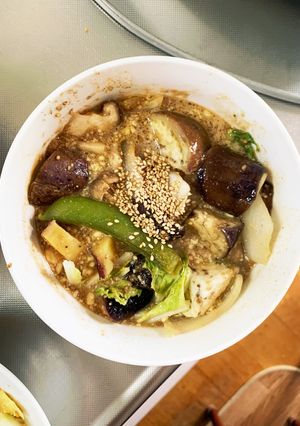 根菜茄子コク旨きな粉甘辛味味野菜炒め-レシピのメイン写真