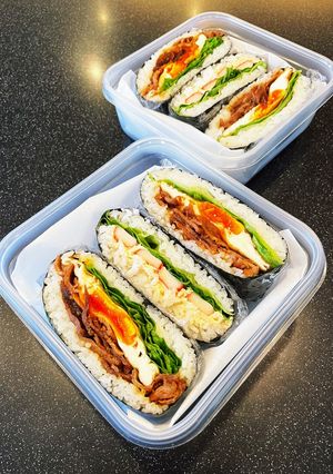 高校生弁当2023 3月16日おにぎらず-レシピのメイン写真