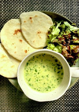 グリーンカレー　簡単自家製ナン-レシピのメイン写真