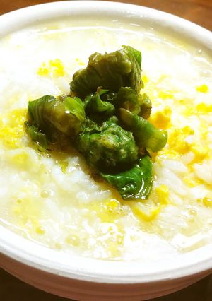 蕗の薹の玉子粥-レシピのメイン写真