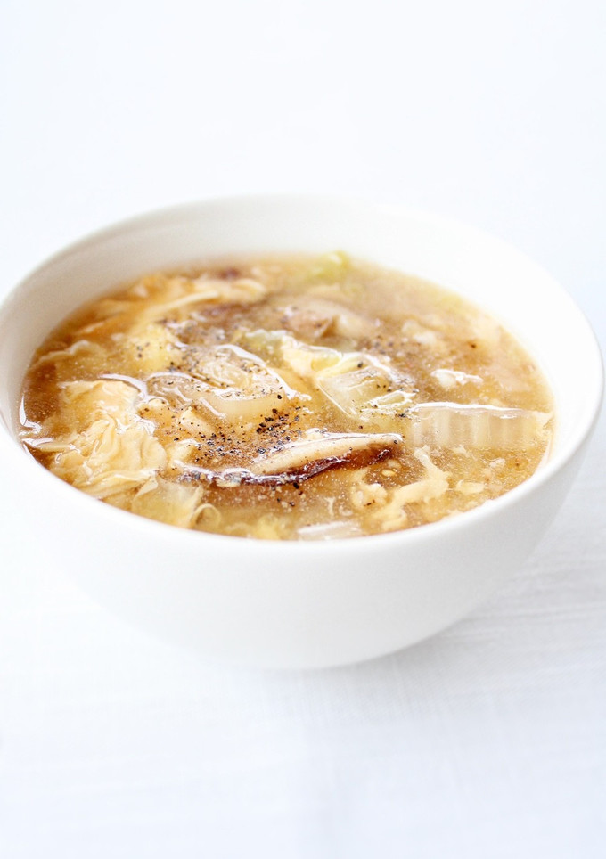 トロふわ【白菜と卵の中華風とろみスープ】-レシピのメイン写真