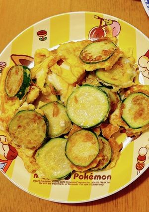 奶油蛋煎櫛瓜-レシピのメイン写真