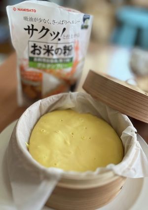 米粉を使って蒸しパン作り-レシピのメイン写真