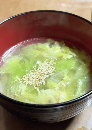 キャベツとたまごの中華スープ-レシピのメイン写真