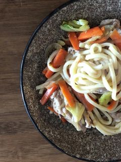 冷凍うどんで簡単焼きうどん【10分】-レシピのメイン写真
