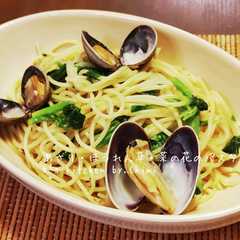 รูปของ 簡単☆あさりとほうれん草のパスタ♪