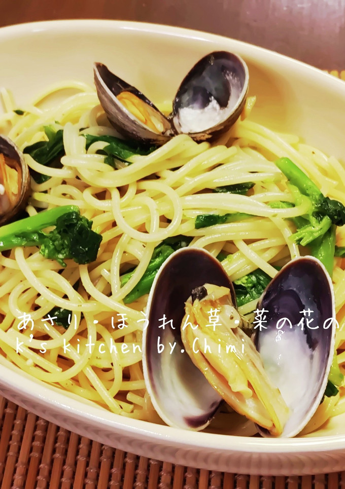 簡単☆あさりとほうれん草のパスタ♪-レシピのメイン写真
