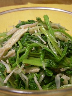エノキと青菜の練り梅和え-レシピのメイン写真