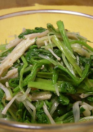 エノキと青菜の練り梅和え-レシピのメイン写真