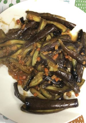 五分で出来る茄子の肉味噌炒め！！-レシピのメイン写真