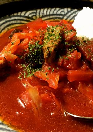 豚肉とビーツとたっぷり野菜のボルシチ。-レシピのメイン写真