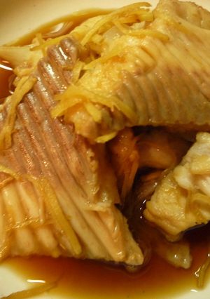 漁師発~かすべの煮付け生姜風味-レシピのメイン写真