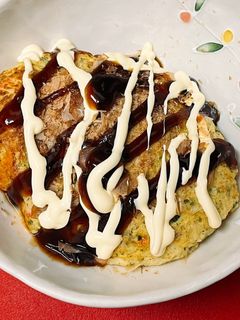 お好み焼き風ふわとろ焼き-レシピのメイン写真
