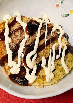 お好み焼き風ふわとろ焼き-レシピのメイン写真