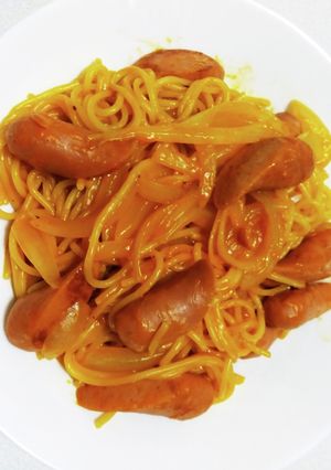 もっちり!ワンパンdeナポリタン-レシピのメイン写真