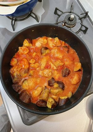 鶏と茄子のトマトクリーム煮-レシピのメイン写真