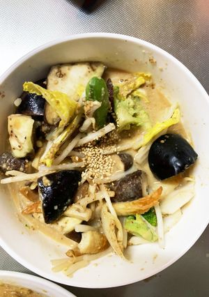肉無チクワきな粉ごま甘酢クリーミー野菜炒-レシピのメイン写真