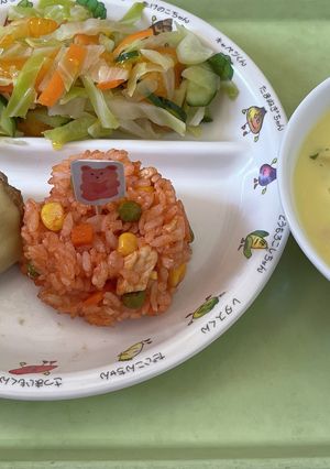 【保育園給食】チキンライス-レシピのメイン写真