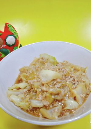 キャベツのそぼろ煮-レシピのメイン写真