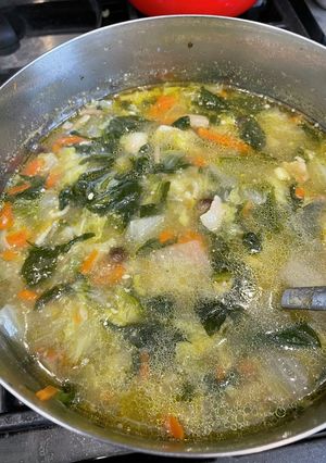 野菜たっぷり味噌ラーメン風スープ-レシピのメイン写真