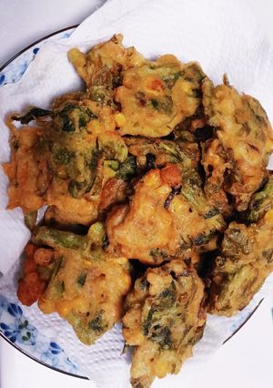 うまっ★かき菜とツナとコーンのかき揚げ-レシピのメイン写真