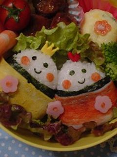 キャラ弁☆ひなまつりお弁当-レシピのメイン写真